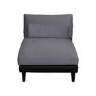 カウチソファ 布張り(一部合成皮革)タイプ(ニール PVCBK/CSDGY 脚BK)【島忠ホームズ商品】 4枚目画像