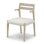 肘付きダイニングチェア(シモーニ C371 WW/PVCWH)【島忠ホームズ商品】 1枚目画像