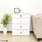 ローチェスト(リバイブ 60-4 ホワイト)【島忠ホームズ商品】 1枚目画像