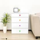 ローチェスト(リバイブ 60-4 ホワイト)【島忠ホームズ商品】 1枚目画像