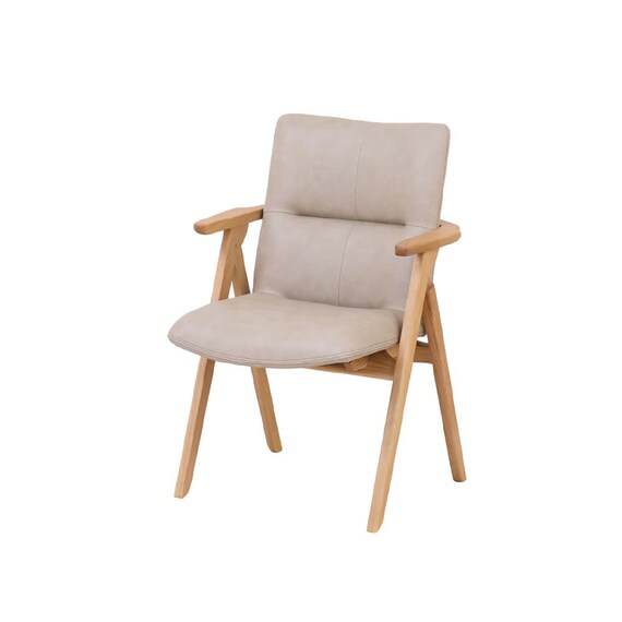 肘付きダイニングチェア(サヤ2 OAK/IV)【島忠ホームズ商品】 1枚目画像