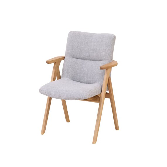 肘付きダイニングチェア(サヤ2 OAK/GRY)【島忠ホームズ商品】 1枚目画像