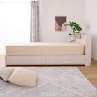 シングル 棚・照明・コンセント・収納付きベッドフレーム(ドレース サイドBOX WH)【島忠ホームズ商品】 10枚目画像