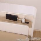 シングル 棚・照明・コンセント・収納付きベッドフレーム(ドレース サイドBOX WH)【島忠ホームズ商品】 14枚目画像