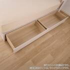 シングル 棚・照明・コンセント・収納付きベッドフレーム(ドレース サイドBOX WH)【島忠ホームズ商品】 15枚目画像