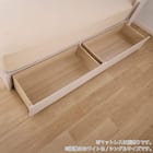 シングル 棚・照明・コンセント・収納付きベッドフレーム(ドレース サイドBOX WH)【島忠ホームズ商品】 15枚目画像