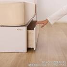 シングル 棚・照明・コンセント・収納付きベッドフレーム(ドレース サイドBOX WH)【島忠ホームズ商品】 16枚目画像