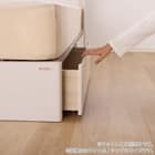 シングル 棚・照明・コンセント・収納付きベッドフレーム(ドレース サイドBOX WH)【島忠ホームズ商品】 16枚目画像