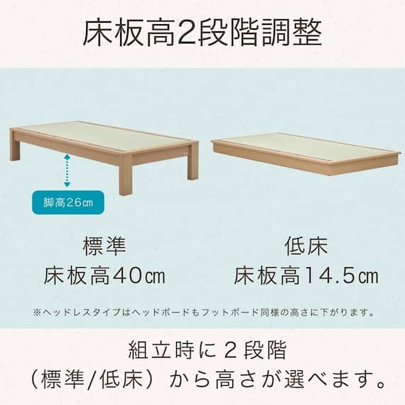畳シングルベッドフレーム(スミカ フラット NA)【島忠ホームズ商品】 5枚目画像