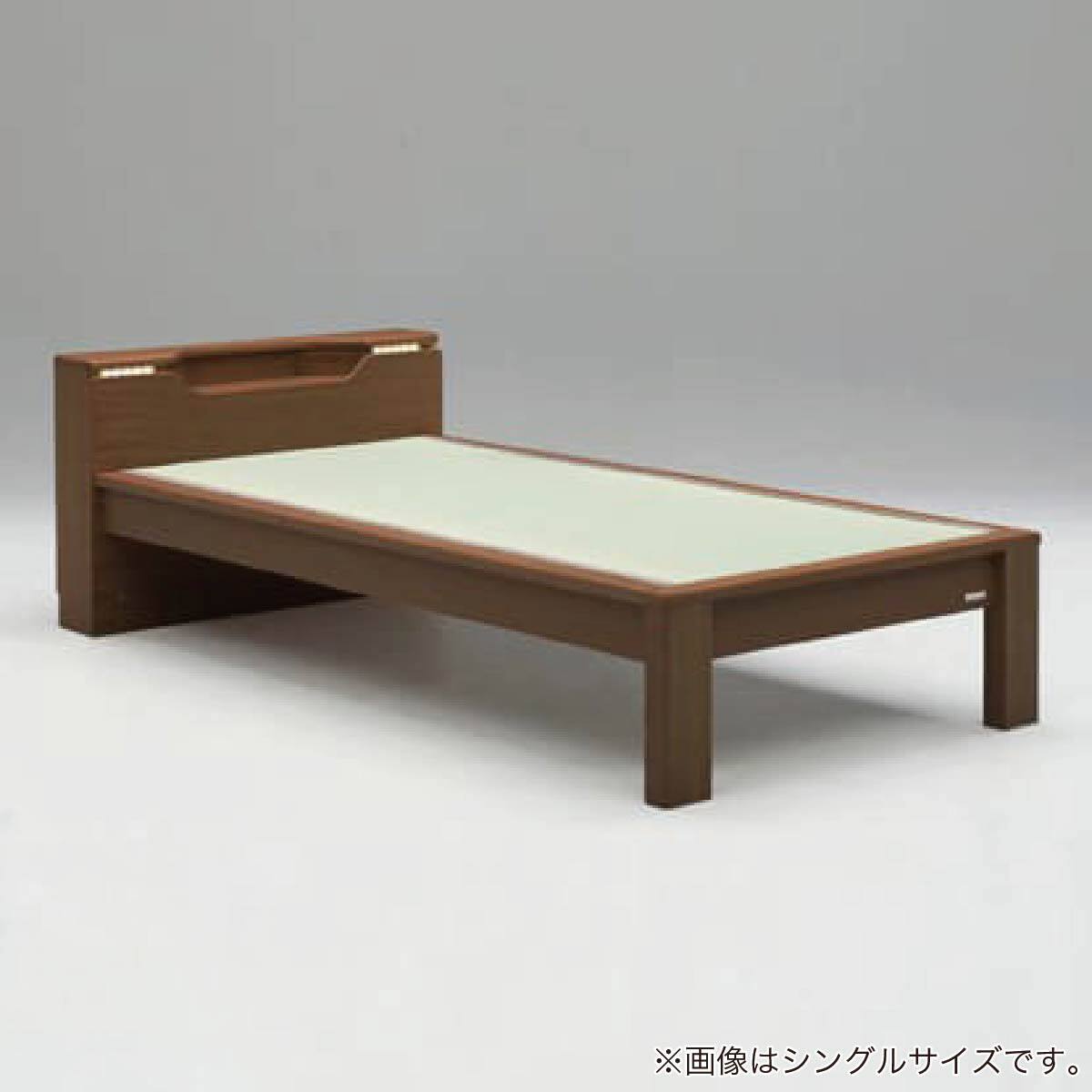 畳セミダブルベッドフレーム(スミカ キャビネット BR)【島忠ホームズ