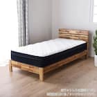 シングル 棚・コンセント付きすのこベッドフレーム(ネスコ WH)【島忠ホームズ商品】 7枚目画像