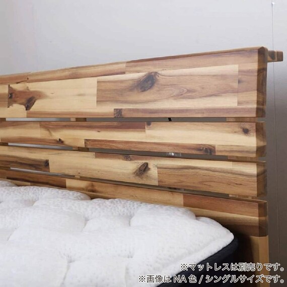 シングル 棚・コンセント付きすのこベッドフレーム(ネスコ WH)【島忠ホームズ商品】 8枚目画像