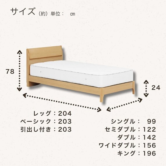 ワイドダブル ベッドフレーム(ノエル レッグ NA)【島忠ホームズ商品 