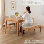 伸長式ダイニングテーブル(エニフ 130 LBR)【島忠ホームズ商品】 4枚目画像