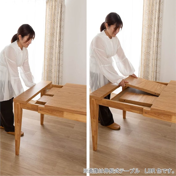 伸長式ダイニングテーブル(エニフ 130 LBR)【島忠ホームズ商品】 6枚目画像