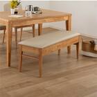 伸長式ダイニングベンチ(エニフ 115 LBR)【島忠ホームズ商品】 1枚目画像