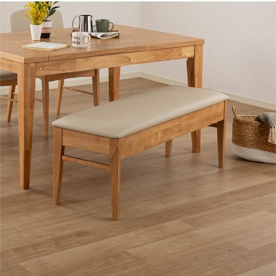 伸長式ダイニングベンチ(エニフ 115 LBR)【島忠ホームズ商品】 1枚目画像