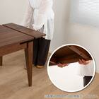 伸長式ダイニングテーブル(カロル 80 LBR)【島忠ホームズ商品】 3枚目画像