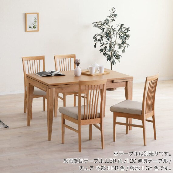 ダイニングチェア(カロル LBR)【島忠ホームズ商品】 2枚目画像