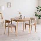 伸長式ダイニングテーブル(ロブロ 100 LBR)【島忠ホームズ商品】 4枚目画像