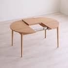 伸長式ダイニングテーブル(ロブロ 100 LBR)【島忠ホームズ商品】 12枚目画像