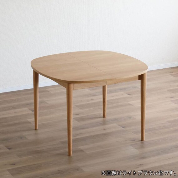 伸長式ダイニングテーブル(エリプス 105 LBR)【島忠ホームズ商品】 6枚目画像