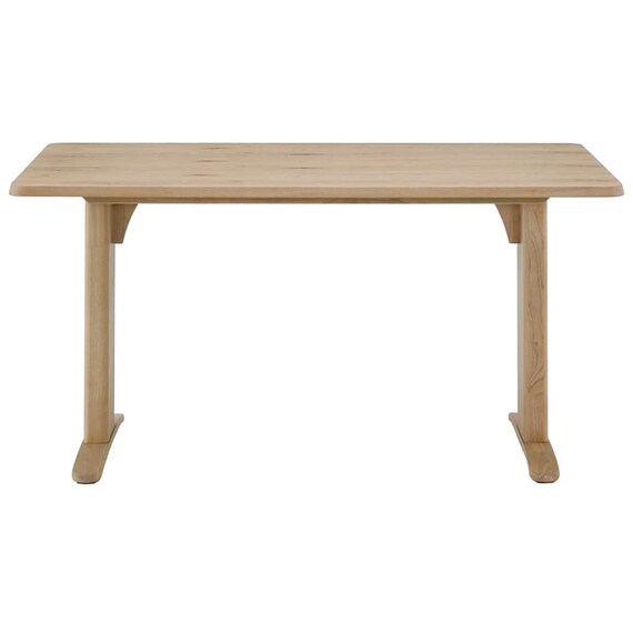 リビングダイニングテーブル(ラヴィ140 2本脚 NGR)【島忠ホームズ商品】 1枚目画像