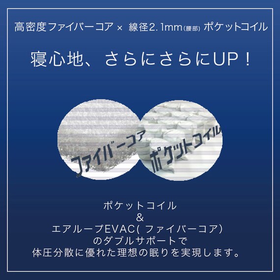 シングル ポケットコイルマットレス(RM-REBK)【島忠ホームズ商品】 4枚目画像