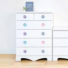 ハイチェスト(サークル/スティッチ 75 WH)【島忠ホームズ商品】 1枚目画像