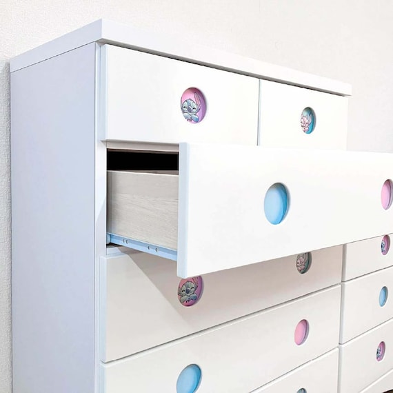 ハイチェスト(サークル/スティッチ 75 WH)【島忠ホームズ商品】 3枚目画像