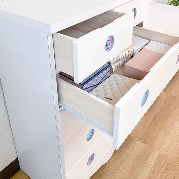 ハイチェスト(サークル/スティッチ 75 WH)【島忠ホームズ商品】 4枚目画像