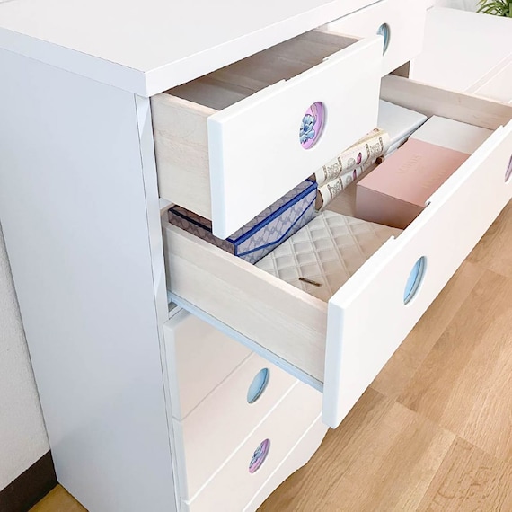 ハイチェスト(サークル/スティッチ 75 WH)【島忠ホームズ商品】 4枚目画像