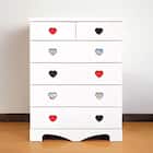 ハイチェスト(ハート/アリス 75 WH)【島忠ホームズ商品】 1枚目画像