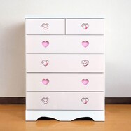 ハイチェスト(ハート/マリー 75 PK）【島忠ホームズ商品】