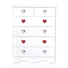 ハイチェスト(ハート/キティ 75 WH)【島忠ホームズ商品】 4枚目画像