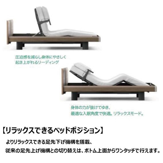 電動シングルベッドフレーム(モデルC Aタイプ RA-C116SC 1+1Mスクエア ヨーロピアン ASAなし)【島忠ホームズ商品】 3枚目画像