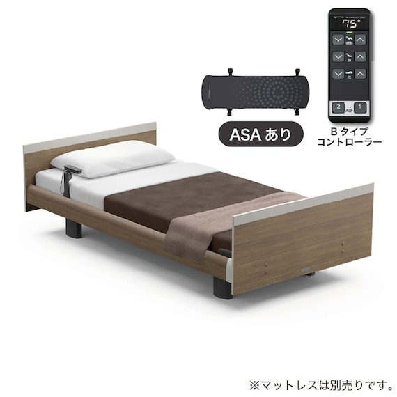 電動セミシングルベッドフレーム(モデルC Bタイプ RA-C2A4SC 1+1Mスクエア ヨーロピアン ASAあり)【島忠ホームズ商品】 1枚目画像