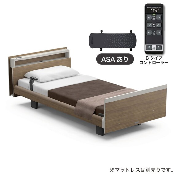 電動セミシングルベッドフレーム(モデルC Bタイプ RA-C2A4CC 1+1Mキューブ ヨーロピアン ASAあり)【島忠ホームズ商品】 1枚目画像