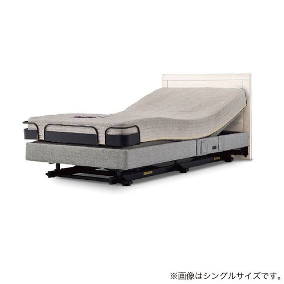 電動セミダブルベッドフレーム + マットレスセット(IDシエラ F3モーター WH AB22S25)【島忠ホームズ商品】 1枚目画像