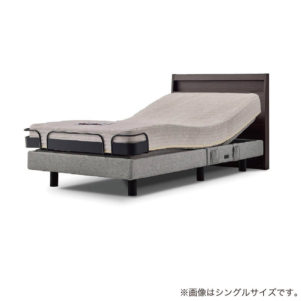 電動セミダブルベッドフレーム + マットレスセット(IDシエラ スリム2