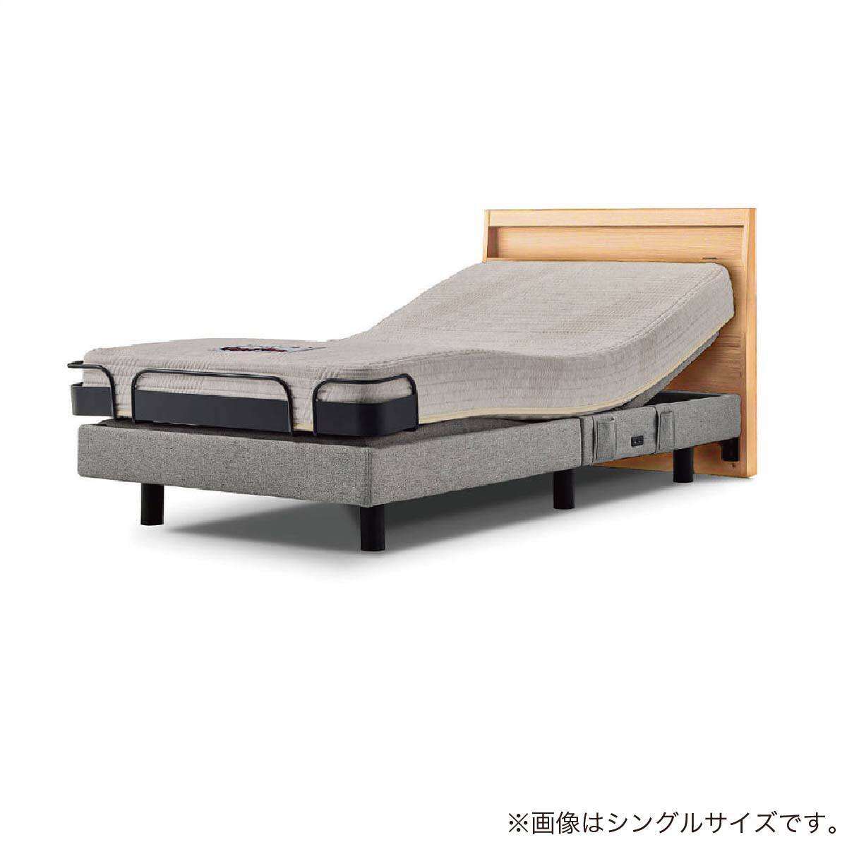 電動セミダブルベッドフレーム + マットレスセット(IDシエラ スリム2
