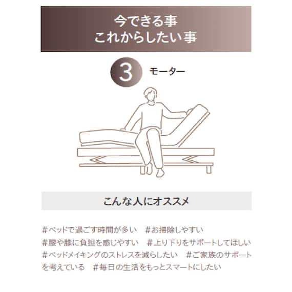 電動セミダブルベッドフレーム + マットレスセット(IDシエラ スリム3モーター WH AB22S25)【島忠ホームズ商品】 3枚目画像