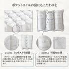 電動セミダブルベッドフレーム + マットレスセット(IDシエラ キャビ2モーター WH AB22S25)【島忠ホームズ商品】 9枚目画像