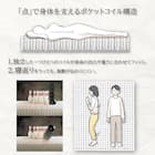 電動セミダブルベッドフレーム + マットレスセット(IDシエラ キャビ3モーター WH AB22S25)【島忠ホームズ商品】 6枚目画像