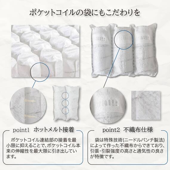 電動セミダブルベッドフレーム + マットレスセット(IDシエラ キャビ3モーター WH AB22S25)【島忠ホームズ商品】 9枚目画像