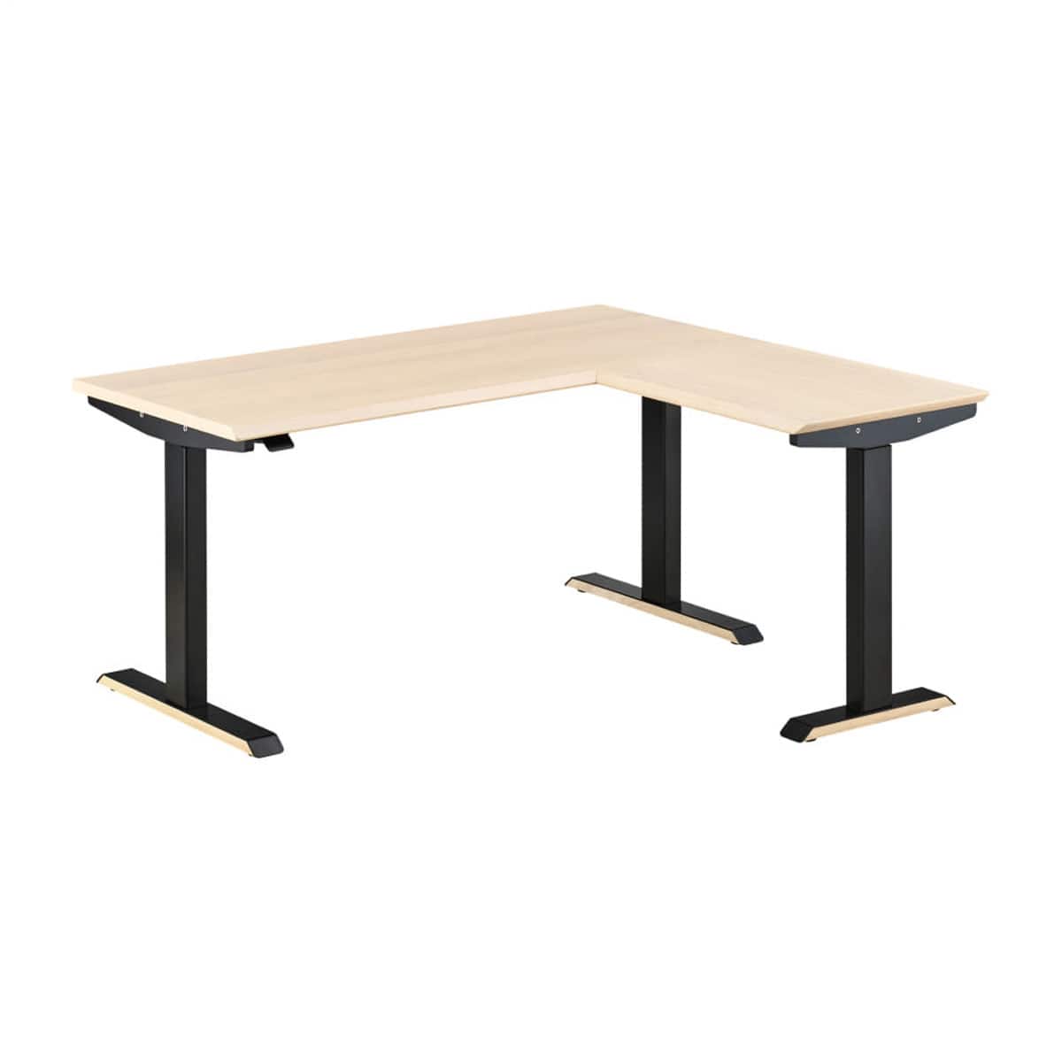 昇降デスク(ジェントラー L型 KWD571 WWBK)【島忠ホームズ商品