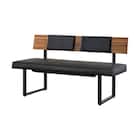 背もたれ付きベンチ(コレクト 140 BK)【島忠ホームズ商品】 1枚目画像