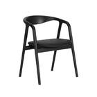 肘付きダイニングチェア(フレット BK)【島忠ホームズ商品】 1枚目画像