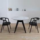 肘付きダイニングチェア(フレット BK)【島忠ホームズ商品】 2枚目画像