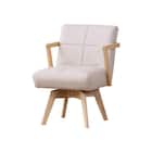 ダイニングチェア(回転肘付き ビート LBR)【島忠ホームズ商品】 1枚目画像